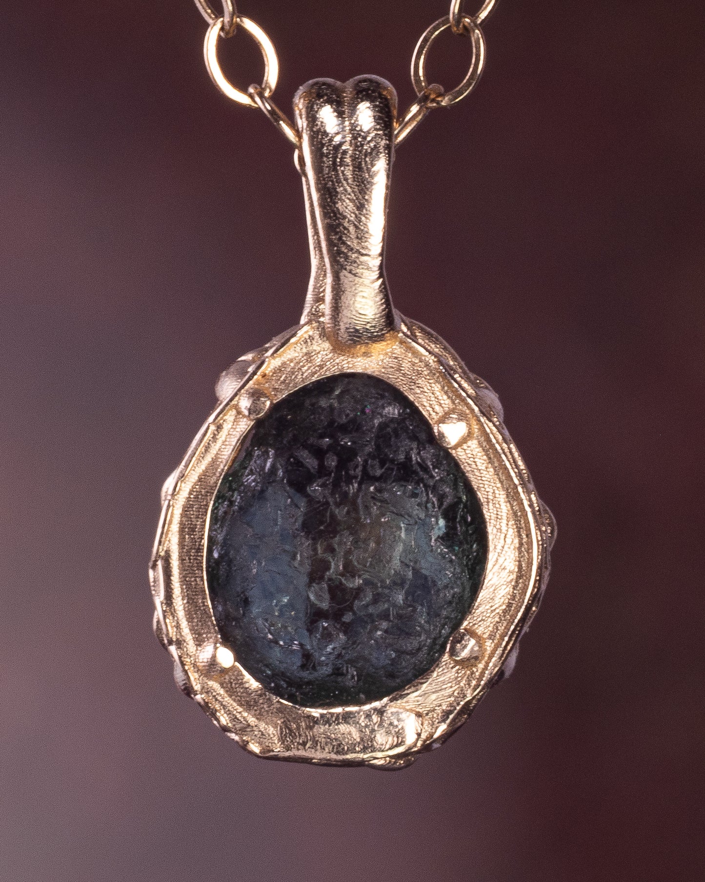 14k Yellow Gold Montana Sapphire  Pendant, Fine Jewelry, item 1032
