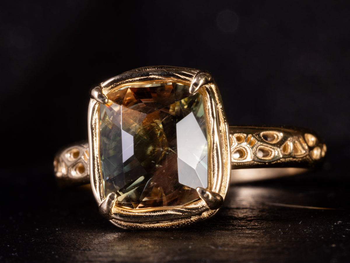 Sunstone 14k gold custom order for Robin