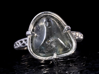 Natural Sapphire Ring Sterling Silver Organic One of a Kind Jewelry 