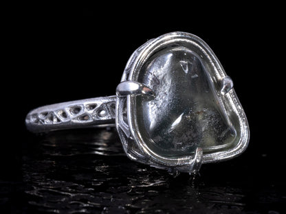 Natural Sapphire Ring Sterling Silver Organic One of a Kind Jewelry 