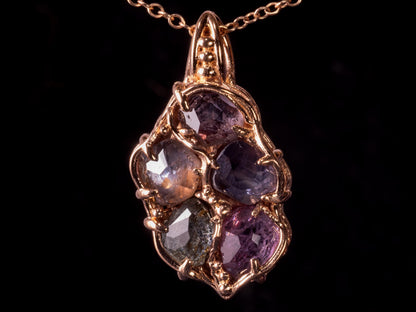 Natural Pink Montana Sapphire Pendant 14k Rose Gold | 6 Carats | One of a Kind 
